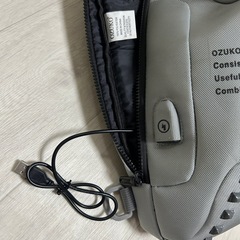 ボディバッグ ワンショルダー メンズ 盗難防止 旅行 レディース 撥水 斜め掛け USB充電ポートの画像