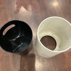 白のゴミ入れ 2重構造 美品の画像