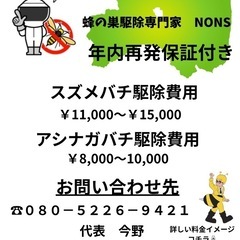 伊達市　蜂の巣駆除　地元福島業者