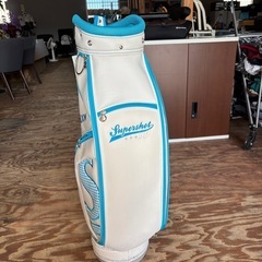 早い者勝ち✨️ 新品、長期保管品‼️ キャディバッグ ゴルフバッグ SRIXON スリクソン 水色 ホワイトの画像