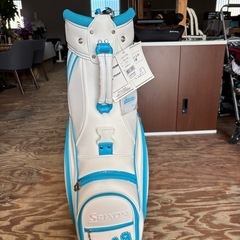 早い者勝ち✨️ 新品、長期保管品‼️ キャディバッグ ゴルフバッグ SRIXON スリクソン 水色 ホワイトの画像