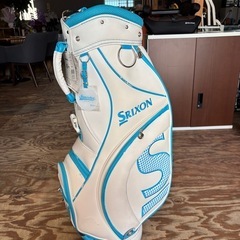 早い者勝ち✨️ 新品、長期保管品‼️ キャディバッグ ゴルフバッグ SRIXON スリクソン 水色 ホワイトの画像