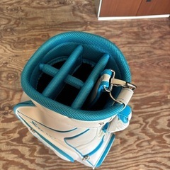早い者勝ち✨️ 新品、長期保管品‼️ キャディバッグ ゴルフバッグ SRIXON スリクソン 水色 ホワイトの画像