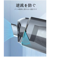 🧹【新品未使用】ハンディクリーナー 車用掃除機 コードレス 強力吸引 軽量290g Type-C充電式 乾湿両用 小型掃除機 コンパクト 静音 ホコリ取り キーボード・ソファ隙間対応 多機能ミニ掃除機 JONR Q8 白 ハンディ掃除の画像