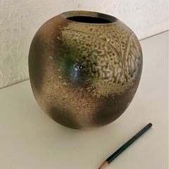 壺型　花器　陶器の画像