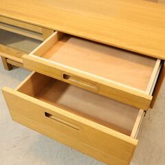 IDC OTSUKA(大塚家具) Fill(フィル) オーク材 テレビボード。北欧デザインからインスピレーションを受けている丸みのある優しいフォルムが魅力的のローボード。一人暮らしの方にオススメ♪の画像