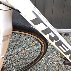 (特上美品) TREK ＦＸ7.4 ミニマムブルホーンカスタム クロスバイク ワイヤーフレーム内装 ゴールドチェーン/バルブキャップ　 　の画像