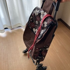 お値下げしました！3輪ショッピングカート　椅子付き　キャリーカート新品、未使用の画像