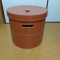 ACTUS アクタス購入  丸型 収納ボックス  直径47cm 高さ42cm     の画像