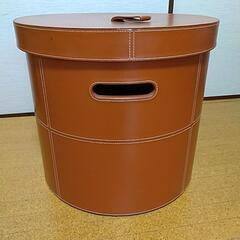 ACTUS アクタス購入  丸型 収納ボックス  直径47cm 高さ42cm     の画像