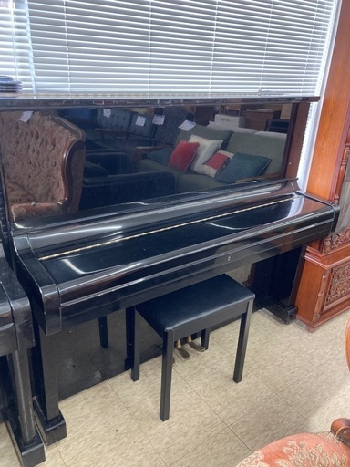 【ジモティー割引で最大15％OFF⭐️】 【ジャンク品】KAWAI　アップライトピアノ　KU-1D　椅子付き