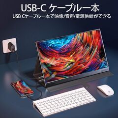 モバイルモニター cocopar 17.3インチ  非光沢IPSパネル 薄型 IPSパネルの画像