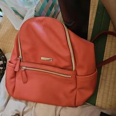 オレンジミニリュックサック