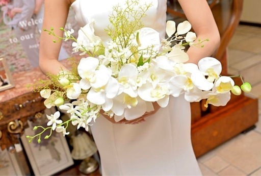 ウェディングブーケ　アーティシャルフラワー