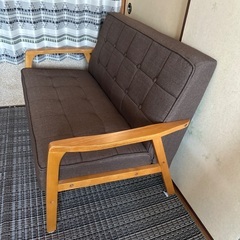 2人掛けソファ（状態良好）の画像