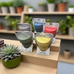 折り畳みシリコンカップ(5色セット)の画像