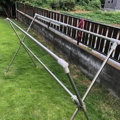 【屋外用】ステンレス製 伸縮式 物干し台（折りたたみ可）の画像