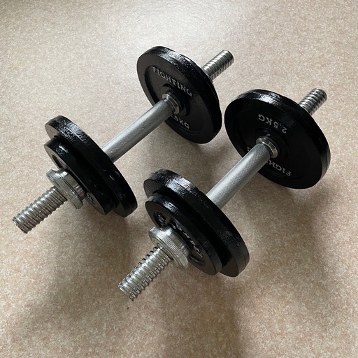 ファイティングロードダンベル 10kg×2 (ゅん) 白石の