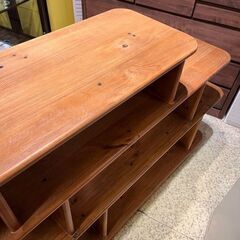 【武蔵小山店】 廃盤　廃番　希少　アクメ　アクメファニチャー　acme　furniture　POCATELLO SHELF 2018 ポカテロシェルフ オーク材 ヴィンテージ 3段シェルフ 14万 無垢材　ビンテージ　カントリー オーク  シェルフ　棚　ラック　飾り棚　間仕切り　パーテーション　サイドボード　オープンシェルフ　ローボード　カウンター　の画像