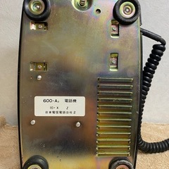 【昭和レトロ】美品　黒電話　600-A2の画像