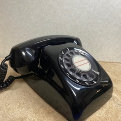 【昭和レトロ】美品　黒電話　600-A2の画像