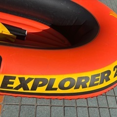 ゴムボート 2人乗り オール1本の画像
