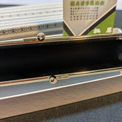 【決まりました】伝統工芸品　博多織小物入れ　大島紬がま口財布の画像