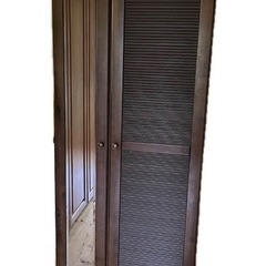 収納棚 クローゼット タンス 鏡付きの画像