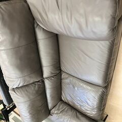🪑2Pソファ🪑ウォール🪑NITORI🪑本革🪑デザインオシャレ🪑No.1453🪑の画像