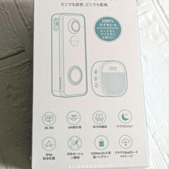 新品 2K インターホン ワイヤレス 工事不要 スマホ連動 180°超広角 防水 遠隔の画像