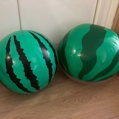 スイカ　ボール　海　プール　川　水遊びの画像