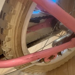 （取引中
）子ども　自転車　ピンク　補助輪付きの画像