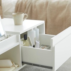 【美品】ドレッサー　ローテーブル　ホワイトの画像