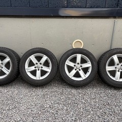 アウディ純正16インチアルミ☆225/55/16冬タイヤ付き