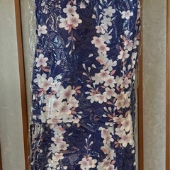 【レディース浴衣】綿100％ 身丈163cm 裄丈67cm 袖丈49cm（152〜167cm対応）の画像