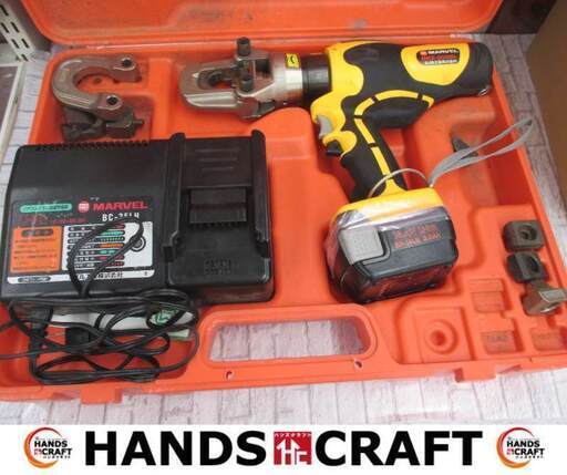 ミノル工業 MKE-200ML 油圧マルチ工具 中古品 バッテリ14.4V一個/充電器 ※ケース留め具破損有 【ハンズクラフト宜野湾店】