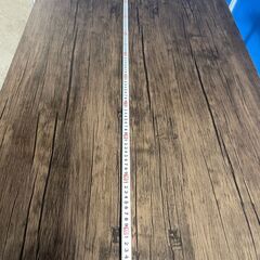 【美品】食卓テーブル ブラウン系 木目調 お洒落 長方形 解体可能 早い者勝ち 引取歓迎 配送OKの画像
