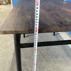 【美品】食卓テーブル ブラウン系 木目調 お洒落 長方形 解体可能 早い者勝ち 引取歓迎 配送OKの画像