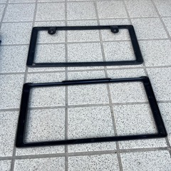 カーボン調ナンバーフレームの画像