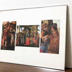 Sandro Botticelli作 マギの崇拝 名画ポスター 世界のクラシックアート複製 メディチ家のメンバーの「マギの崇拝」表現 壁アートの画像