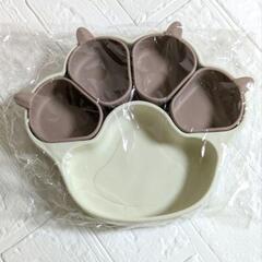 新品 ベビー食器 離乳食プレート 吸盤ボウル 猫の爪 かわいい 赤ちゃん 出産祝いの画像