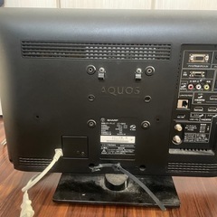 SHARP AQUOS 液晶テレビ　19
インチの画像
