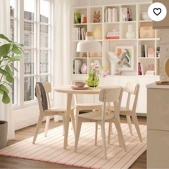 IKEAダイニングテーブル 円卓の画像