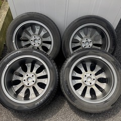 TOYOTA RAV4 G Z パッケージ 純正 19×7.5j +40 114.3 5穴 4本 235/55r19 YOKOHAMA AVID GT 19年 タイヤ アルミホイール の画像