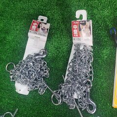 【展示 在庫品 まとめて７点】ペティオ 大型犬 チェーン 鎖 手縫平首輪中の画像