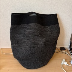 ランドリーバスケット　ブラック　黒　グレー　の画像