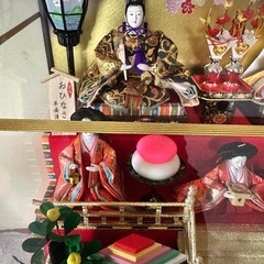 雛人形 ガラスケース入り 箱有り 超美品の画像