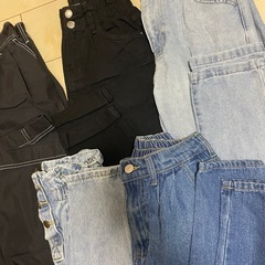 ハイウエスト　デニムsetの画像