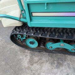 鹿児島発　築水キャニコムガソリンエンジンクローラー運搬車BP412　手動ダンプの画像
