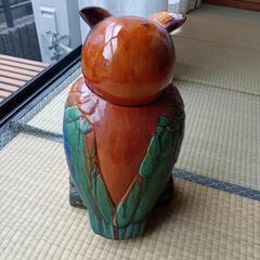 フクロウの置物です。の画像
